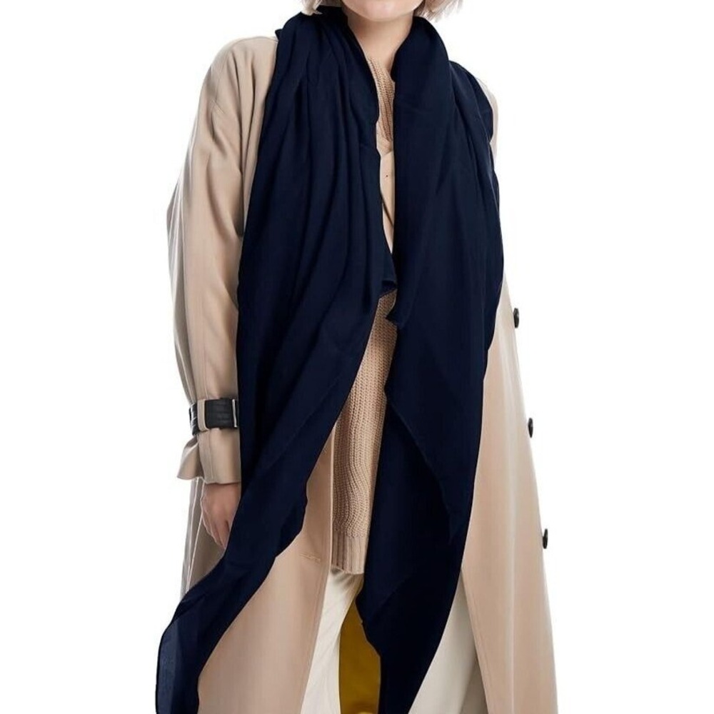 MissShorthair Women's Lightweight Sheer Scarf Solid Color Long Wrap Shawl